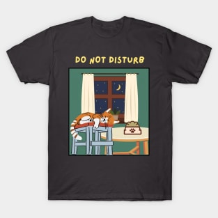 Do Not Disturb Orange Cat T-Shirt